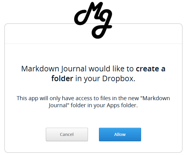 Dropbox Authorization